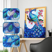 Load image into Gallery viewer, Peacock 40x30cm(canvas) partial special shaped drill diamond painting
