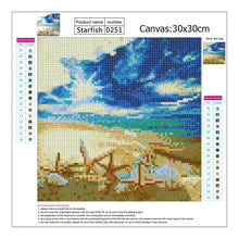 Load image into Gallery viewer, Beach 30x30cm(canvas) full round drill diamond painting
