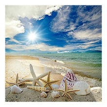 Load image into Gallery viewer, Beach 30x30cm(canvas) full round drill diamond painting
