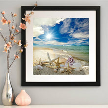 Load image into Gallery viewer, Beach 30x30cm(canvas) full round drill diamond painting
