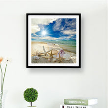 Load image into Gallery viewer, Beach 30x30cm(canvas) full round drill diamond painting

