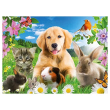 Load image into Gallery viewer, Cute Animals 30x25cm(canvas) full round drill diamond painting
