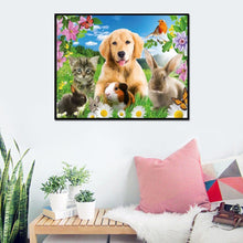 Load image into Gallery viewer, Cute Animals 30x25cm(canvas) full round drill diamond painting
