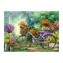 Load image into Gallery viewer, Garden Bike 30x40cm(canvas) full round drill diamond painting
