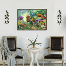 Load image into Gallery viewer, Garden Bike 30x40cm(canvas) full round drill diamond painting
