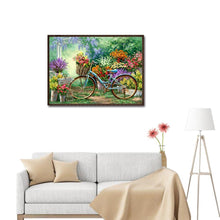 Load image into Gallery viewer, Garden Bike 30x40cm(canvas) full round drill diamond painting
