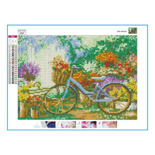 Load image into Gallery viewer, Garden Bike 30x40cm(canvas) full round drill diamond painting
