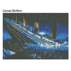 Titanic 30x40cm(canvas) full round drill diamond painting