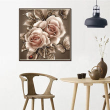 Load image into Gallery viewer, Novelty Flower 25x25cm(canvas) full round drill diamond painting
