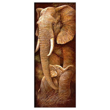 Load image into Gallery viewer, Elephant 25x55cm(canvas) full round drill diamond painting
