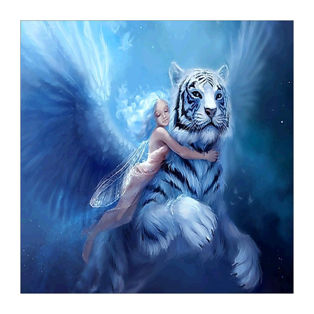 Tiger 30x30cm(canvas) full round drill diamond painting