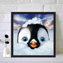 Load image into Gallery viewer, Snow Penguin 30x30cm(canvas) full round drill diamond painting
