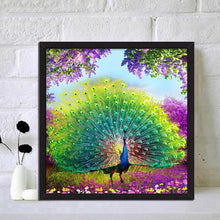 Load image into Gallery viewer, Peafowl Animal 35x35cm(canvas) full round drill diamond painting
