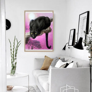 Panther 30x40cm(canvas) full round drill diamond painting