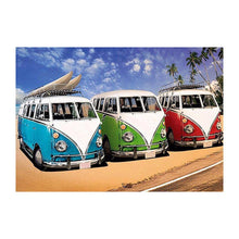 Load image into Gallery viewer, Beach Bus 40x30cm(canvas) full round drill diamond painting

