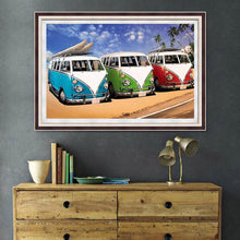 Load image into Gallery viewer, Beach Bus 40x30cm(canvas) full round drill diamond painting
