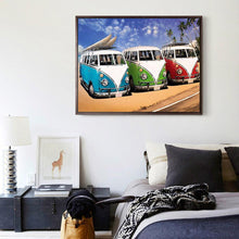 Load image into Gallery viewer, Beach Bus 40x30cm(canvas) full round drill diamond painting

