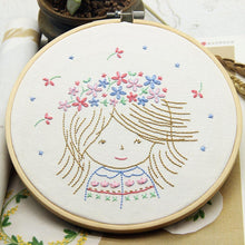 Load image into Gallery viewer, 5pcs DIY Bamboo Cross Stitch Frame Needlework Hoop Hand Embroidery Ring
