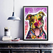 Load image into Gallery viewer, Dog 25x30cm(canvas) full round drill diamond painting
