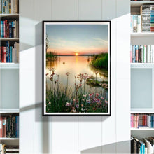 Load image into Gallery viewer, Sunset Lake 40x30cm(canvas) full round drill diamond painting

