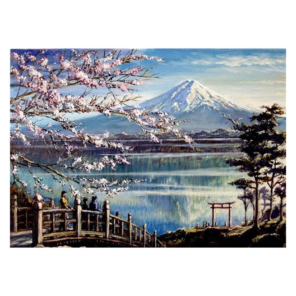 Cherry Blossom 40x30cm(canvas) full round drill diamond painting