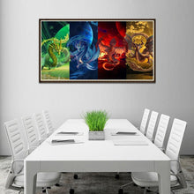 Load image into Gallery viewer, Dragon 50x30cm(canvas) full round drill diamond painting
