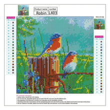 Load image into Gallery viewer, Standing Birds 30x30cm(canvas) full round drill diamond painting
