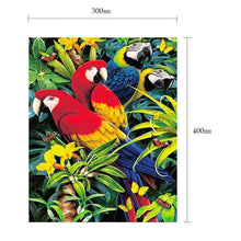 Load image into Gallery viewer, Parrots Deco 40x30cm(canvas) full round drill diamond painting
