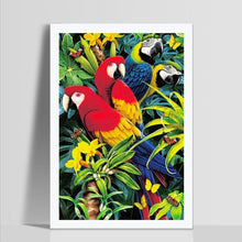 Load image into Gallery viewer, Parrots Deco 40x30cm(canvas) full round drill diamond painting
