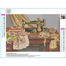 Load image into Gallery viewer, Sewing Machine 40x30cm(canvas) full round drill diamond painting
