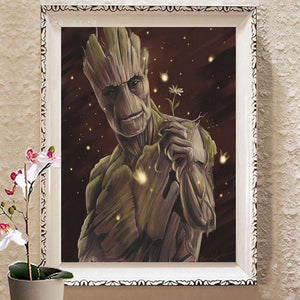 Tree Man 30x40cm(canvas) full round drill diamond painting
