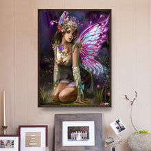 Load image into Gallery viewer, Butterfly Fairy 30x40cm(canvas) full round drill diamond painting
