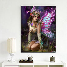 Load image into Gallery viewer, Butterfly Fairy 30x40cm(canvas) full round drill diamond painting
