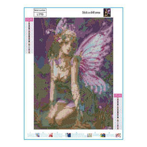 Butterfly Fairy 30x40cm(canvas) full round drill diamond painting