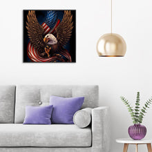 Load image into Gallery viewer, Eagle Flag 30x30cm(canvas) full round drill diamond painting
