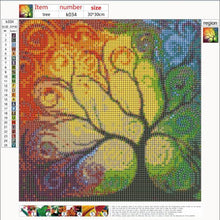 Load image into Gallery viewer, Comic Tree 30x30cm(canvas) full round drill diamond painting
