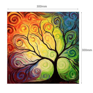Comic Tree 30x30cm(canvas) full round drill diamond painting