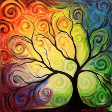 Load image into Gallery viewer, Comic Tree 30x30cm(canvas) full round drill diamond painting
