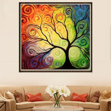 Load image into Gallery viewer, Comic Tree 30x30cm(canvas) full round drill diamond painting
