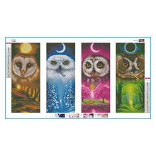 Load image into Gallery viewer, 4pcs 4 Seasons Eagle 80x45cm(canvas) full round drill diamond painting
