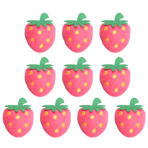 Strawberry Sewing Needle Inserting Holder Cross Stitch Pincushion (10pcs)