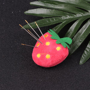 Strawberry Sewing Needle Inserting Holder Cross Stitch Pincushion (10pcs)