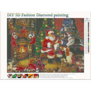 Christmas 30x40cm(canvas) full round drill diamond painting