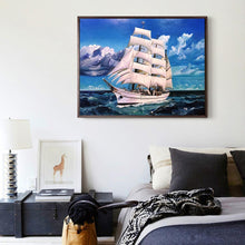 Load image into Gallery viewer, Ocean Ship 40x30cm(canvas) full round drill diamond painting
