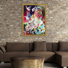 Load image into Gallery viewer, Fairy 40x30cm(canvas) beautiful special shaped drill diamond painting
