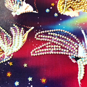 Fairy 40x30cm(canvas) beautiful special shaped drill diamond painting