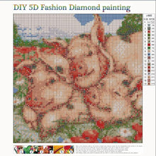 Load image into Gallery viewer, Pink Pig 30x30cm(canvas) full round drill diamond painting
