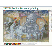 Load image into Gallery viewer, Shower Elephant 30x40cm(canvas) full round drill diamond painting
