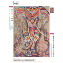 Load image into Gallery viewer, Colorful Elephant 30x40cm(canvas) full round drill diamond painting
