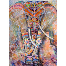Load image into Gallery viewer, Colorful Elephant 30x40cm(canvas) full round drill diamond painting
